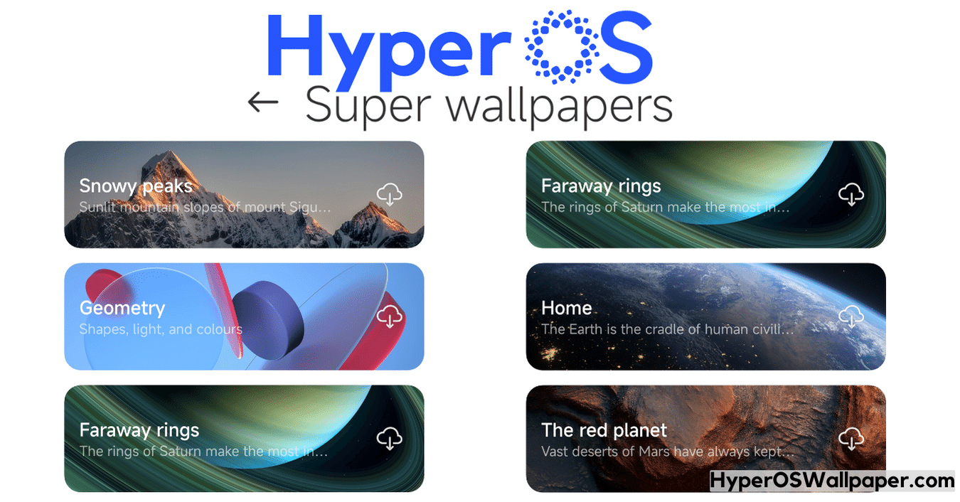 HyperOS Super Live Wallpapers
